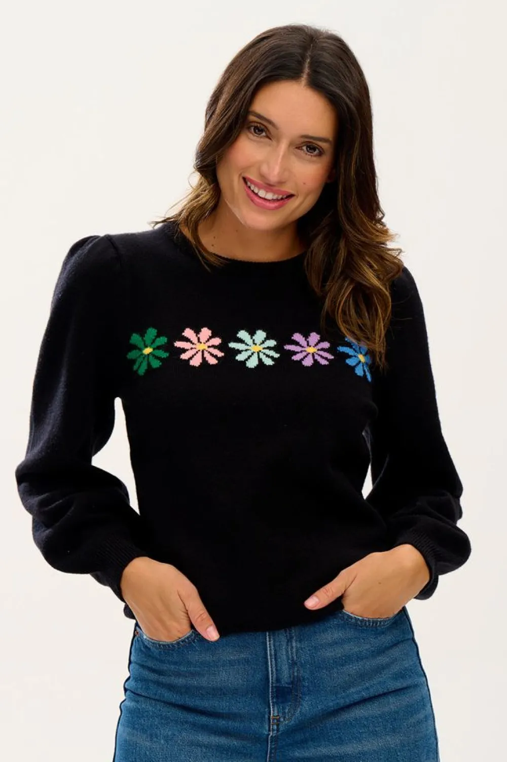 Sugarhill Brighton Andrea Rainbow Daisies Jumper