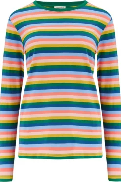 Sugarhill Brighton Brunswick Jersey Top - Multi, Retro Stripes